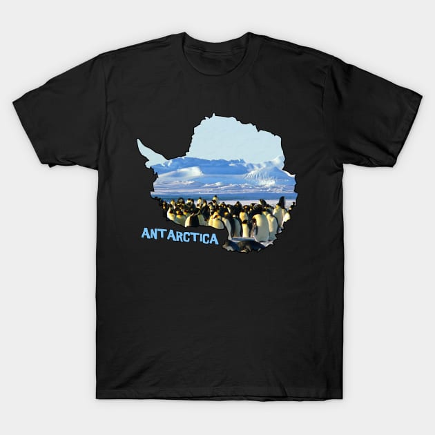 Antarctica Emperor Penguins T-Shirt by gorff